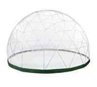Dôme De Jardin Bulle, Igloo De Jardin, Bâche Extérieure Imperméable Et Transparente en TPU De 3,65 M (12 Pi) pour 8 À 10 Personnes, Idéale pour Les Patios Et Les Espaces Repas dans La Cour