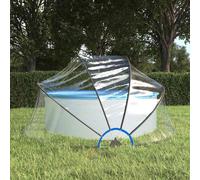 Dôme de Piscine 440x220 cm Transparent Couverture Tente Extérieur vidaXL
