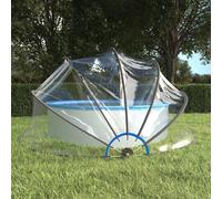 Dôme de Piscine 440x220 cm Transparent Couverture Tente Extérieur vidaXL