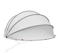 Dôme de Piscine, Dôme de Protection Tente Abri de Piscine Hors Sol Gris et Orange 472 x 460 x 229 cm