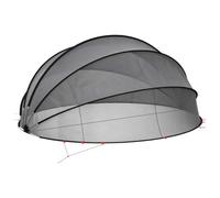 Dôme de Piscine, Dôme de Protection Tente Abri de Piscine Hors Sol Noir 546 x 516 x 250 cm