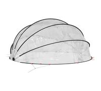 Dôme de Piscine, Dôme de Protection Tente Abri de Piscine Hors Sol Transparent 500 x 500 x 236 cm PVC