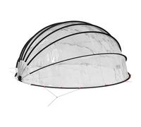 Dôme de Piscine, Dôme de Protection Tente Abri de Piscine Hors Sol Transparent 592 x 590 x 275 cm PVC