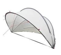 Dôme de piscine pliable - vidaXL - 405x405x192 cm - Gris et orange - Polyester avec revêtement PU - Résistant à l'eau