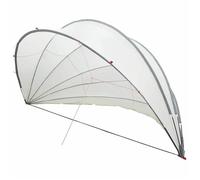 Dôme de piscine pliable - vidaXL - 592x590x275 cm - Gris et orange - Résistant à l'eau - Résistant aux UV - Pliable