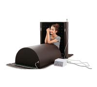 Dôme de sauna infrarouge lointain, capsule de sauna personnelle à couverture complète à 360 degrés avec oreiller, sauna professionnel extra large avec tapis infrarouge avec pierres de tourmaline et de