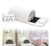 Dôme de sauna infrarouge lointain portable avec pierres de tourmaline et germanium, coussin chauffant et oreiller 1200 W