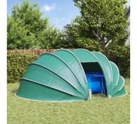 vidaXL Dôme de tente de piscine Bleu 538×440×204 cm – Étanche, anti-vent, facile à installer