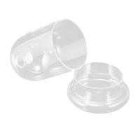 Dôme de Verre Transparent avec Base, Protection Décorative pour Noël | Forme Ronde Stable, Socle en Plastique, Garde Bougies ou Figurines à L’abri Poussière, Maison, Présentoir Professionnel