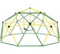 Dôme d'escalade avec balançoire, structure d'escalade de 305 cm pour enfants, supporte jusqu'à 363 kg, ensemble de jeux en forme de dôme pour l'intérieur & l'extérieur, idéal pour les garçons & filles
