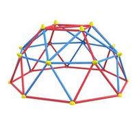 Outsunny Dôme d'escalade Enfant 183 cm, Cage d'escalade en métal, Charge Max. 180 kg, Aire de Jeu extérieure pour Enfants de 3 à 8 Ans, Assemblage Facile, Multicolore