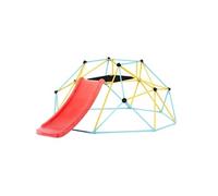 Dôme d'Escalade Géométrique Cage à Poule 244 cm avec Toboggan pour 3-9 Ans