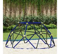 vidaXL Structure d'escalade Dôme Bleu acier - Robuste, résistant aux UV, étanche pour jeux d'enfants