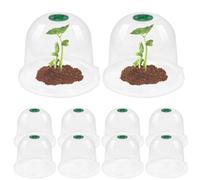 Dôme d'humidité - Cloche de jardin avec dôme de propagation de 10 pièces, cloches transparentes réglables pour | Aide les à grandir, observer l'état de croissance, prévient