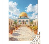 Dôme doré Paquet 1000 Pièces Carton Recy rchitecture Moyen-Orient Puzzle, Jeu Éducatif, Cadeau Personnalisé, Décor Mural & Vacances Famille 38x26cm/1000pcs