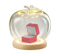 Dôme en verre pour l'exposition - Forme de fruit Lumineuse - Horloge Figurine Gladom | Pour collectionneurs, bureau à domicile, appartement, magasin, mariage, bijoux, collections, figurines, poupées