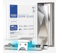 DOME GLASS Lot de 2 films de protection d'écran Whitestone compatibles avec Samsung Galaxy S24 Ultra - Lampe UV incluse