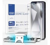 DOME GLASS Whitestone Lot de 2 films protecteurs d'écran compatibles avec Galaxy S24 + lampe UV [Verre trempé 9H, sans bulles, kit d'installation]