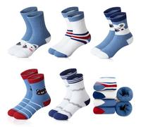 Domee Chaussettes Hiver Chaude Coton Épaisse Éponge Garçon Lot de 5 Petits Oursons 29-30 (Taille du Fabricant XL)