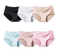 Domee Culotte sans Couture sous-Vêtements Slip Adolescente Fille Lot de 6 Classique et Élégant 10-12 Ans (Taille du Fabricant M)