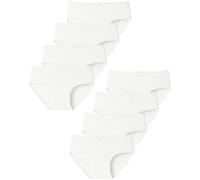 Domee Slip sous-vêtements Coton Uni Culotte Fille Lot de 8 Blanc 10-11 Ans (Taille Fabricant M)