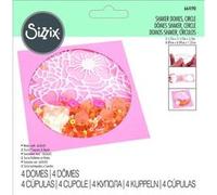 Dômes - Cercles - Transparent - Pour carte, invitation - Autocollant - 8,9cm diamètre - 4 pièces