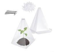 Dômes de serre de jardin en PVC robuste, cages de protection des plantes avec support en croix et piquets, protège les légumes et les fleurs du gel, des animaux et des intempéries, pour parterre, pot