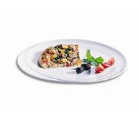 Domestic 920827 Assiette de Pizza 30 cm Blanc 2 Pièces Orto