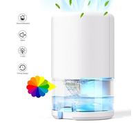 Domestic Dehumidifier, 1000 Ml Quiet Dehumidifier For Bedroom, 2-In-1 Quiet Moisture Absorber, Create A Quiet And Comfortable Environment For Your Sleep And Studies (blanc)