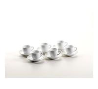 Domestic Professional 924226 Colombia 6 tasses à espresso 8 vec soucoupe 12 cm