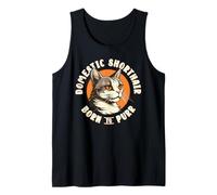 Domestic Shorthair Born to Purr Cat Lover Owner Débardeur