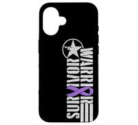 Domestic Violence Survivor Ruban de Sensibilisation aux violences Violet Coque pour iPhone 16