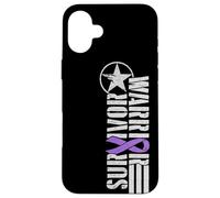 Domestic Violence Survivor Ruban de Sensibilisation aux violences Violet Coque pour iPhone 16 Plus