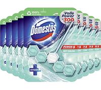 Domestos Power 5 Nettoyant pour WC au chlore - Pleine puissance jusqu'à 300 rinçages - 9 x 55 g - 495 g