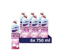 Domestos Power Fresh Floral Fresh Lot de 6 flacons de gel de toilette anti-calcaire 99,99% des germes 750 ml