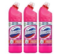 Domestos Thick Bleach Pink Power Disinfectant Multi-Purpose Cleaner Gel, 3x750ml