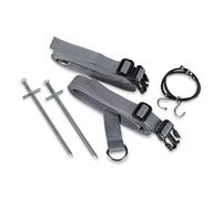 Dometic Kit d'arrimage anti-tempête gris - Sangles d'auvent robustes pour caravane, camping-car et tente, sangles tempête Kampa, accessoires d'auvent Dometic