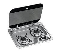 DOMETIC Accessories Plan de Cuisson à Deux Feux pour Camping-Car HBG 2335 Unisex-Adult, StainlessSteel & Black, Taille Unique