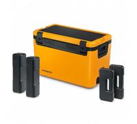 Dometic Recon Lot de glacières 69 l - Glacière passive avec 4 blocs de glace Recon (2 moyens + 2 grands) - Boîte isotherme robuste pour camping, voyage et extérieur - Glow