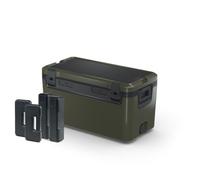 Dometic Recon Lot de glacières 69 l - Glacière passive avec 4 blocs de glace Recon (2 moyens + 2 grands) - Boîte isotherme robuste pour camping, voyage et extérieur - Lichen