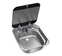 Dometic SNG 4244 Évier rectangulaire avec Couvercle en Verre, 420 x 440 mm