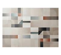 DOMEVISTA Papier Peint Intissé Abstrait Géométrique 250 x 186 cm | lignes formes architecture moderne décor mural design intérieur qualité premium; Fabriqué en Allemagne; colle incluse.