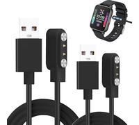 Domicubes 2 Pièces Chargeur Montre Connectée Universel, Câble USB Magnétique 2-Pin 2.84mm Magnétique Chargeur, Câble De Recharge Pour Montre Intelligente, Compatible Avec Large Gamme De Intelligentes