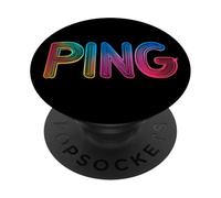 Domination Ping multicolore pour le vrai joueur PopSockets PopGrip Adhésif