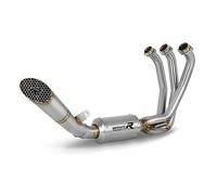 DOMINATOR Ligne complète d'échappement Collecteur Silencieux GP3 compatible avec XSR 900 2022-2023 Low Level EX