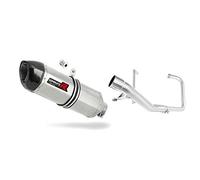 DOMINATOR Ligne complète d'échappement Collecteur Silencieux HP1 compatible avec YBR 125 2000-2008