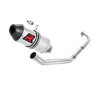 DOMINATOR Ligne complète d'échappement Collecteur Silencieux HP3 compatible avec YZF R125 2014-2018