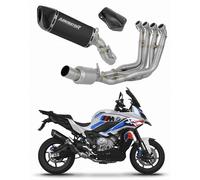 DOMINATOR Ligne complète d'échappement Collecteur Silencieux HP6 NOIR EX compatible avec M1000 XR 2020-2026