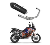 DOMINATOR Ligne complète d'échappement Collecteur Silencieux HP7 NOIR compatible avec 1290 Super Adventure 2021-2024