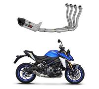 DOMINATOR Ligne complète d'échappement Collecteur Silencieux HP8 compatible avec GSX - S 1000/1000 GT / 950 2021-2023